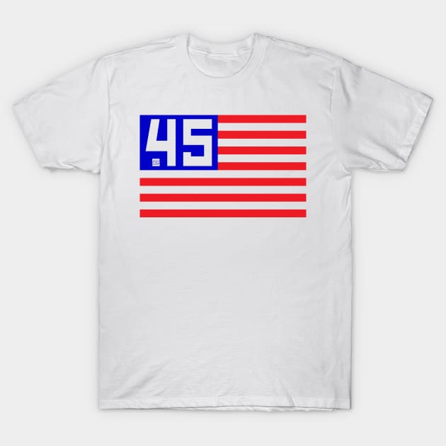 Support 45 Flag (Hoz) T-Shirt by SEspider